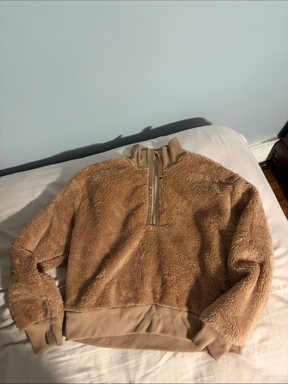 Cozy Brown Half-Zip Pullover